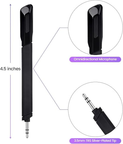 G733 Mic Replacement for Logitech G733 Lightspeed Wireless Gaming Headset, 3.5mm Detachable Noise Cancelling Microphone for PC, Xbox One, PS4, PS5