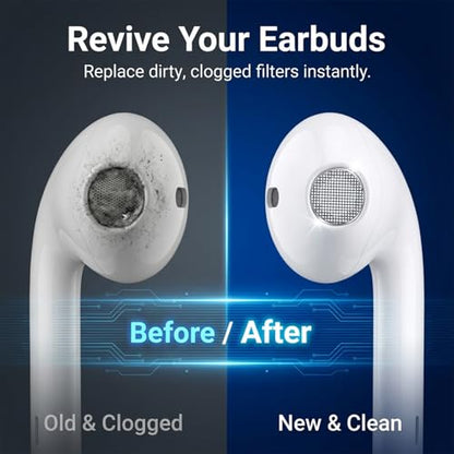 80 Pcs Earbud Dust Filters Compatible Mesh Net Replacement Sweat Resistant Protective Filt Stainless Dust Earphones Proof Accessories for in Ear Headphones