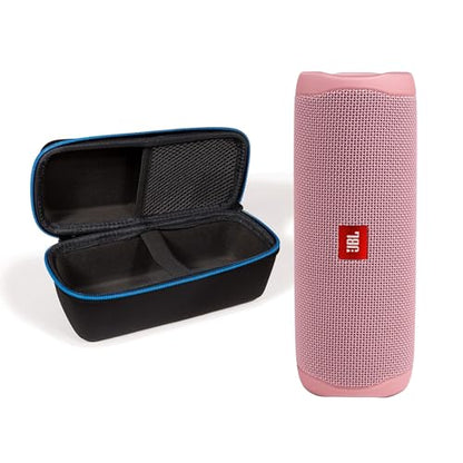 JBL Flip 5 (Pink) + Bundle with divvi! Protective Hardshell Case - color: Pink