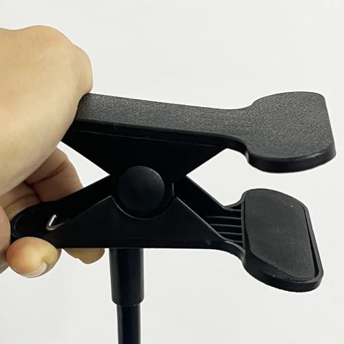 AUXPhome Headphone Stand with Adjustable Hook, Metal Headset Holder, Flexible Tip, Clamp-On, Universal Thickness, Vertical and Horizontal Mount, for Desk up to 2 inch (50MM) - 744591662932