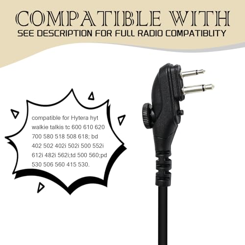 Bd402i Earpiece Walkie Talkie Headset for Hytera Radios BD502i (C Swivel)
