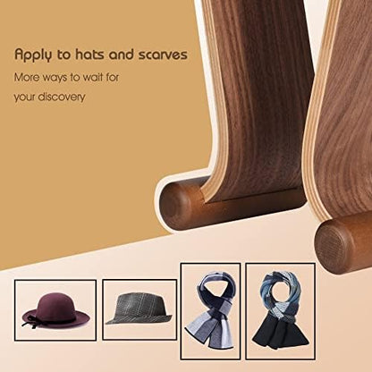 Wood Headphone Stand, Headphone Holder Wood Headset Stand Compatible for Sony, Bose, Shure, Jabra, JBL, AKG Gaming Headphones Display et. (Walnut) - color: Walnut
