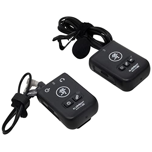 Mackie EM Wave LAV Compact Digital Wireless Lavalier Clip-On Microphone System for Cameras and Smartphones (2.4 GHz)