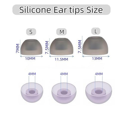 Galaxy Buds 2 Ear Tips Ultra Comfort Noise Cancelling Replacement - color: Black
