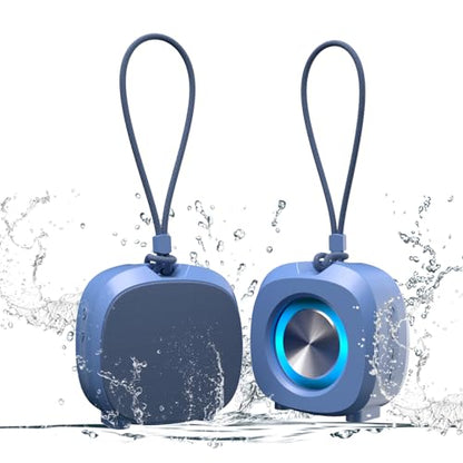 Bluetooth Speaker Portable Media Players Clear Loud Stereo Sound Deep Bass Wireless Speaker With Lights TWS IPX5 Waterproof Small Speakers Long Playtime for Home/Party/Outdoor/Beach Electronic Gadgets - color: Blue