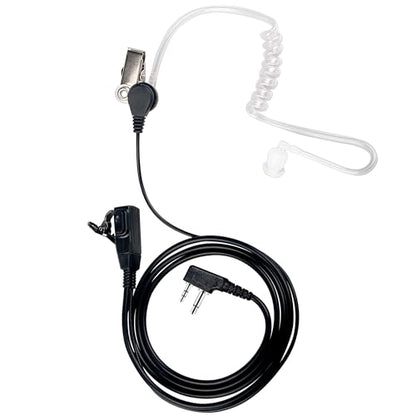 Walkie Talkie Headset for Midland Acoustic Tube Earpiece with Mic PTT for GXT1000VP4 LXT500VP3 GXT1050VP4 GXT1000XB, Two Way Radio Ear Piece for Walkie-Talkie, Pack of 2