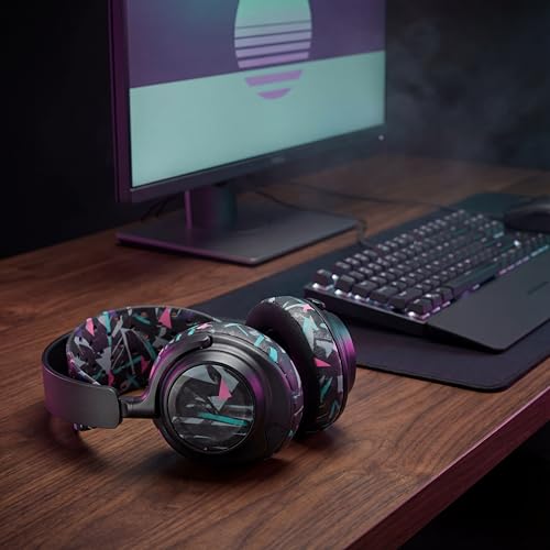 WC Mod Kit V2 Nova Pro Wireless, Pro Omni & Elite - Gel Earpads & Headband | Made by Wicked Cushions | Side Plates also included. Fits Arctis Nova Pro Wireless, Elite & Pro Omni | 90's Black - color: 90's Black