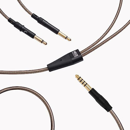 MEZE AUDIO | 4.4mm OFC Upgrade Balanced Cable for 99 Series | Silver-Plated OFC Copper | 4.4mm Male to Dual TS Mono 3.5mm Male Connector Plug | Cable Length 1.50m/4.9ft - size: 4.4 mm ( Balanced )