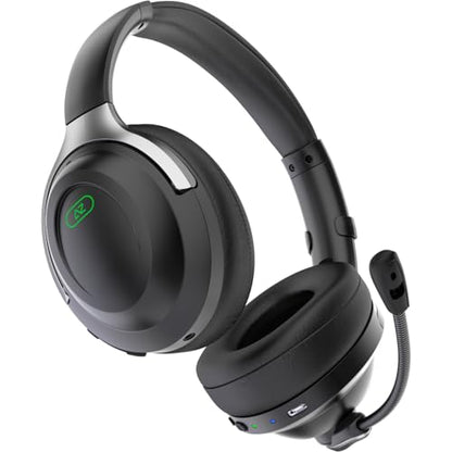 ACEZONE A-Spire Wireless Gaming Headset, Tournament-Grade Hybrid ANC, Ultra-Low Latency, Flip-to-Mute Mic, App EQ, 35+ Hr Battery, 270g, 2.4GH, BT, USB-C, 3.5mm, for PC, MacOS PS4/PS5, Switch, Mobile