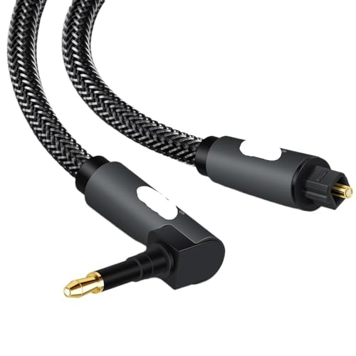 Right Angle Optical Audio Cable 90 Degree MI NI Toslink to Optical Cable Male Plug Connector Adapter Ja-ck Optical Cord(300cm) - size: 300cm
