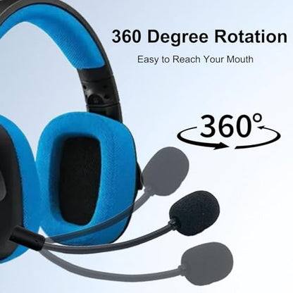 3.5mm Replacement Mic for Logitech G233 G433 Gaming Headset | Detachable Noise Cancelling Microphone, for PC, Xbox One, PS4, PS5