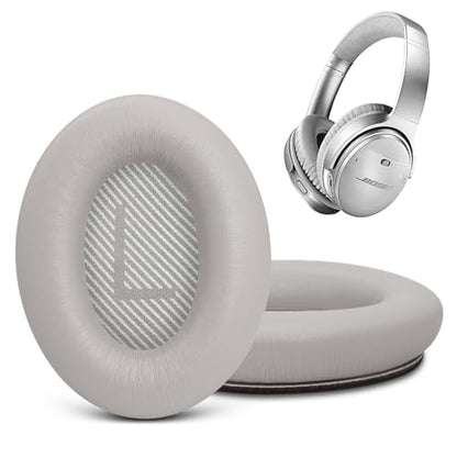 Premium Replacement Ear Pads for Bose QC35 & QC35ii Headphones - Sandstone | Fits QuietComfort 35 & 35ii / SoundLink 1&2 AE（Over-Ear）- Soft Protein Leather · Adaptive Memory Foam and Extra Durable - color: Sandstone