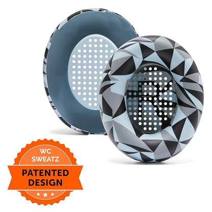 WC SweatZ QC Ultra - Patented Covers for Bose QuietComfort Ultra Gen 1 & 2 | Made by Wicked Cushions | Made with Premium Silicone, Sweatproof & Washable | Geo Grey - color: Geo Grey