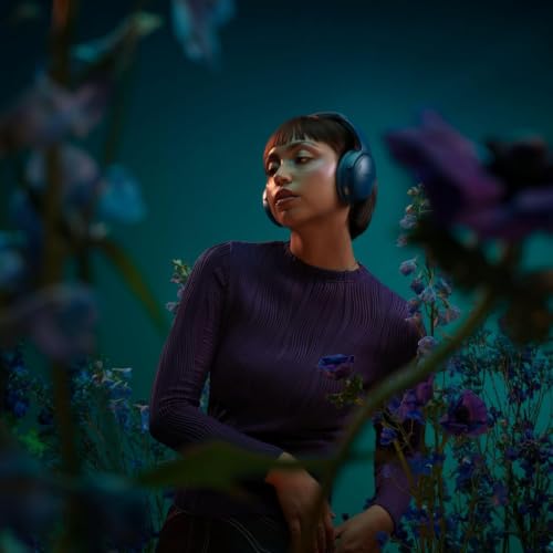 Bose QuietComfort Headphones Bundle with Fast Charger - Wireless Bluetooth Over-Ear Noise Cancelling Headphones with Mic, USB-C Charging, Deep Bass, Up to 24 Hours Playtime (Twilight Blue) - color: Twilight Blue