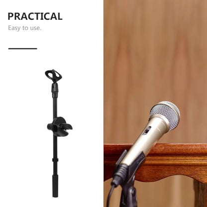 Toddmomy Adjustable Metal Mic Rotating Boom Arm 350mm with Hole Clamp, Universal Desk Microphone Boom Arm Accessory for Podcasting and Recording