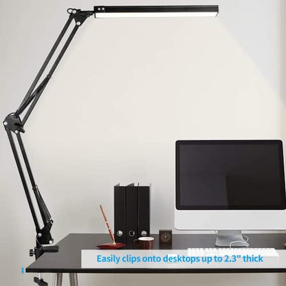 C-Clamp Base Stand Mounting Accessory, Metal Black | Table Mount Clamp, Desk Light Clamp Mount Holder, For Desktop Lamp Monitor Microphone Mic Arm Mount Stand