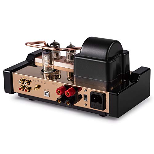 Dared MP-5BT a Stereo Vacuum Tube Integrated Amplifier,Hybrid Amplifier, Bluetooth Connection,USB/DAC Input, Headphone Output, Pre Output,25Wx2,with Tubes 6N1*1,6N2*1,6E2*1, AC110V and AC230V Optional