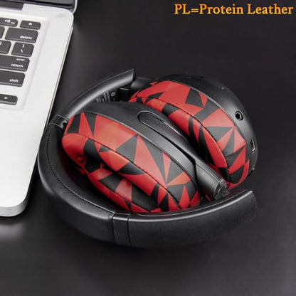SOULWIT Earpads for Sony WH-XB900N/WH-CH710N/WH-CH720N/WH-RF400/MDR-RF895RK Headphones, Ear Pads Cushions with Soft Protein Leather, High Density Foam - Red Storm - color: Red Storm