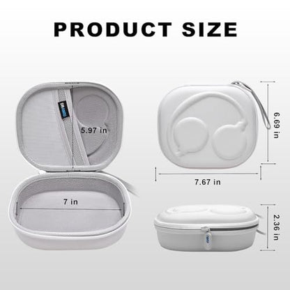 Hard Case for JBL Headphones, White | Compatible with JBL Junior 320/ 320BT/Junior 470NC/JR 460NC/ Tune 520BT 510BT 720BT 770NC 670NC/ Live 670NC 770NC Headphone - color: White
