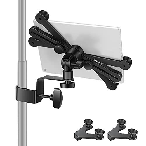 Neewer Adjustable Tablet Holder Mount with 360 Degree Swivel Clamp - Compatible with iPad, iPad Pro, Nexus, Galaxy - style: NW-105-1