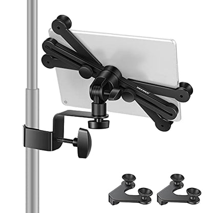 Neewer Adjustable Tablet Holder Mount with 360 Degree Swivel Clamp - Compatible with iPad, iPad Pro, Nexus, Galaxy - style: NW-105-1