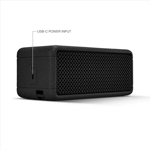 Marshall Emberton III Portable Bluetooth Speaker - Rugged Waterproof/Dust-Proof Design | Loud Stereo Sound, Deep Bass | Compact and Wireless for Travel and Outdoors - Black and Brass - color: Black & Brass