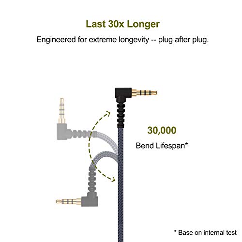 Boom Microphone Cable - Boompro Gaming Mic Compatible with Sennheiser HD598, HD598Cs, HD560s, HD598SE, HD620S, HD400PRO, HD599 Headphones - Xbox One PlayStation PS4 Controller, PC(150CM) - color: Black