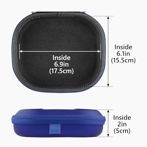 Geekria Shield Headphones Case Compatible with JBL Tune 510BT, Tune 660NC, Tune 560BT, Tune 500BT, Jr 310BT, Replacement Hard Shell Travel Carrying Bag with Cable Storage (Blue) - color: Blue