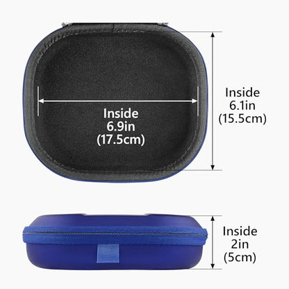 Geekria Shield Headphones Case Compatible with JBL Tune 510BT, Tune 660NC, Tune 560BT, Tune 500BT, Jr 310BT, Replacement Hard Shell Travel Carrying Bag with Cable Storage (Blue) - color: Blue