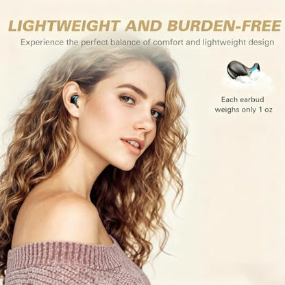 Xmenha Flat Invisible Sleep Wireless Earphone IPX5 Waterproof Thin Invisible Sleep Earbuds for Side Sleepers Sleep Ear Buds Smallest Tiny Small Mini Discreet Earbud for Sleeping Invisible Headphones - color: Nude