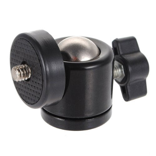 AKOAK 1/4" Swivel Mini Ball Head Screw Tripod Mount for DSLR Camera Camcorder Light Bracket, Pack of 2 - size: 1 Count (Pack of 2)