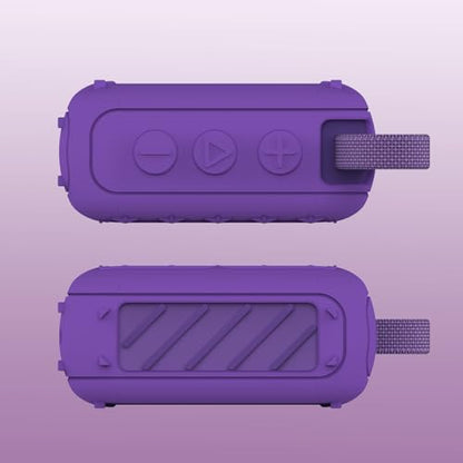 Silicone Cover and Hard Carrying Case for JBL Go 4 Bluetooth Speaker | Protective Holder Carrier for JBL Go 4 Speaker Accessories, Scratch-Resistant and Drop-Proof Cover (Purple) - color: Purple