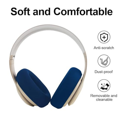 Studio Pro Ear Covers for Beats Studio Pro Headphones Sweat Proof Covers Shockproof and Drop-Resistant,Washable Silicone Case Accessories (Blue) - color: Blue Case