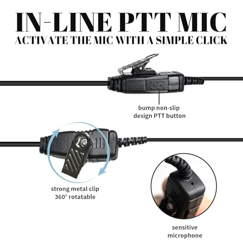 C Shape Swivel Earpiece Microphone Ear Piece Radio Headset Ptt Headphone for Hytera Hyt tc-610 tc-320 tc 508 780 bd552i pd402i pd562 pd562i bd612i bd502 bd502i bd552 tc320 tc508 pd362i pd502 pd502i