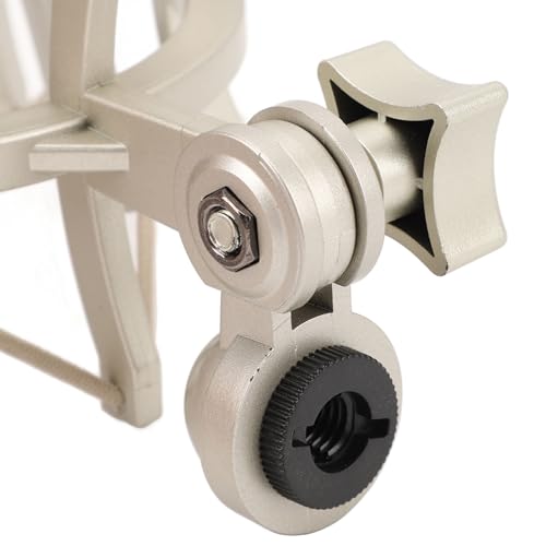 Microphone Shock Mount, Universal Mic Holder Stand for TLM103, for TLM193, for TLM127, for TLM170, for MK4, 25mm ABS Anti Vibration Mic Holder