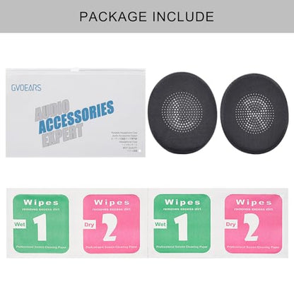Ear Pads Replacement for Jabra Elite 45h Evolve2 65 40 Cooling Gel Cushions | for Evolve2 65 40 MS UC USB Wireless On-Ear Headphones with Thick Foam (Black) - color: Black Cooling