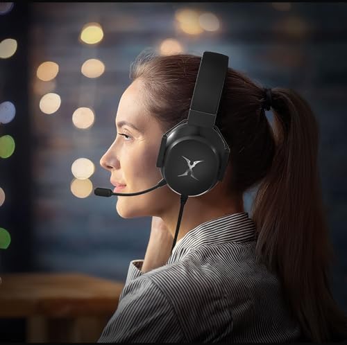 FOXXRAY BA-68 Gaming Headset for PC, PS4, PS5, Xbox, Lightweight Over-Ear Headphone with mic, 50MM Dynamic Drivers, 3.5mm Audio Jack, Soft Memory Foam Cushion, Removable Microphone