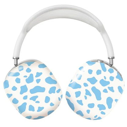iBenzer Protective Case for AirPods Max Headphones, Ear Cups Cover for Apple AirPods Max (2024 USB-C / 2020 Lightning), MOO-velous in Light Blue, AP-MAX-125 - color: MOO-velous in Light Blue