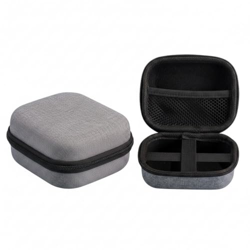 Compact EVA Case for Cables, Earbuds & Small Electronics - Portable Zippered Organizer Pouch, Gray