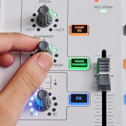 Yamaha AG08 White 8-Channel USB-C Audio Interface and Live Streaming Mixer | with DSP Effects, Cubase AI & WaveLab Cast - color: White, style: AG08