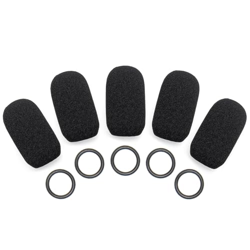 5-Pack Mic Cover Compatible with Bose A30 A20 A10, ProFlight Series 2, Aviation Headsets Microphone Mic Foam Muff Covers Windscreen Pop Filter