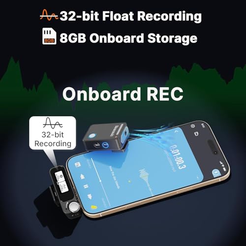 Saramonic Ultra Wireless Lavalier Microphone, 32-Bit Float Recording, Timecode Sync, Noise Cancellation, IPX5 Water Resistance, 984’ Range, 130dB SPL, for Cameras, Smartphones, Computers (ULTRA01)