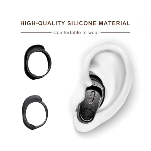 Klowcok Replacement Ear Wings for Skullcandy Method 360 ANC Earbuds, Black - color: Black