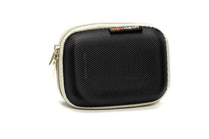 Navitech Black Hard Protective Earphone Case Compatible With Sudio Bluetooth Sport Headset TRE in-Ear Water Resistant Wireless Headphones