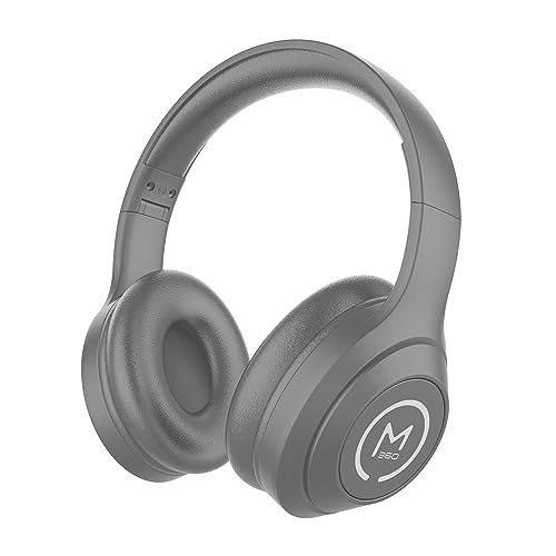 Morpheus 360 Comfort Plus Wireless Over-Ear Headphones - Bluetooth Headset with Microphone - 10H Playtime - HP6500G (Grey) - color: Grey