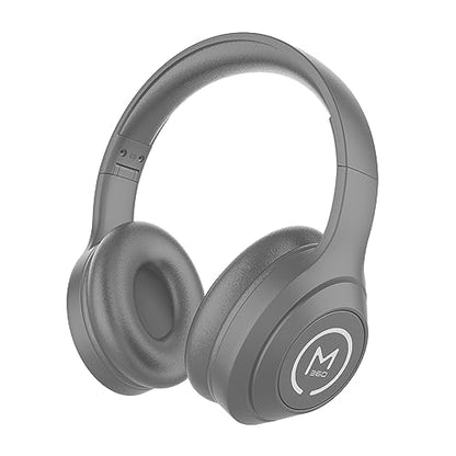 Morpheus 360 Comfort Plus Wireless Over-Ear Headphones - Bluetooth Headset with Microphone - 10H Playtime - HP6500G (Grey) - color: Grey