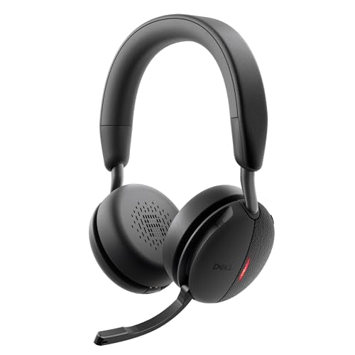 Dell Wireless ANC Headset WL5024, Hybrid ANC, Teams Certified | Bluetooth 5.3, 20Hz-20kHz Frequency, -45dBV/Pa Sensitivity, 0.48 lbs Weight, iPhone & Android Compatible, Zoom Certified