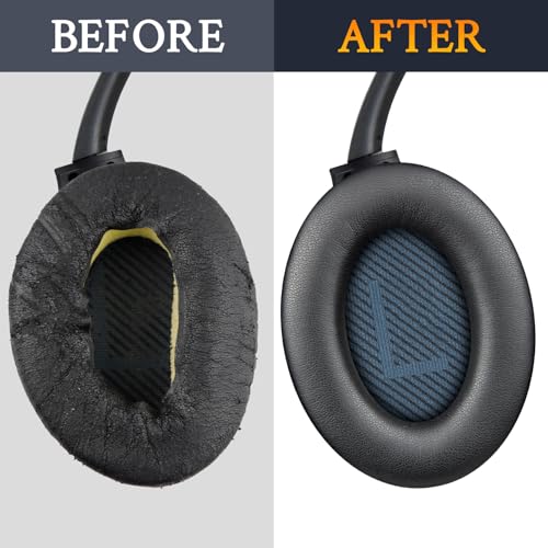 Earpads for Bose SoundLink AE2 - Black | for SoundLink Around-Ear II (Model BA2) Over-Ear Headphones - color: Black