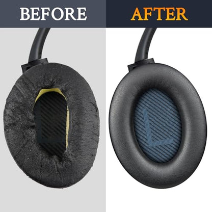 Earpads for Bose SoundLink AE2 - Black | for SoundLink Around-Ear II (Model BA2) Over-Ear Headphones - color: Black