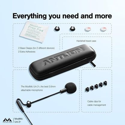 ModMic Uni 2+ Attachable 3.5mm Headset Microphone. Gaming on PC, PS5, Xbox